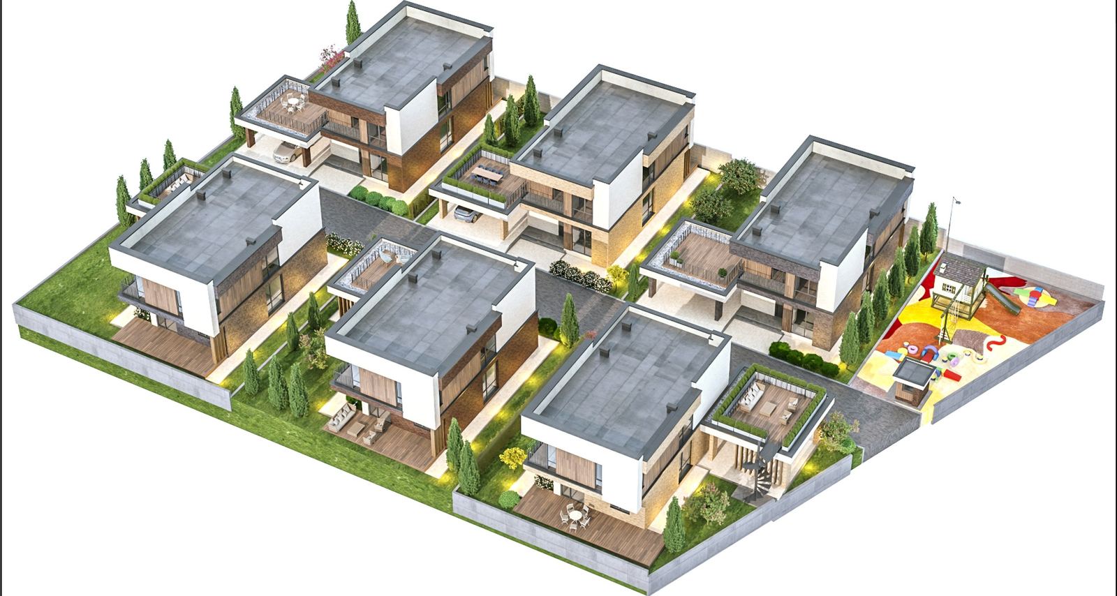 3D-вид всего городка
